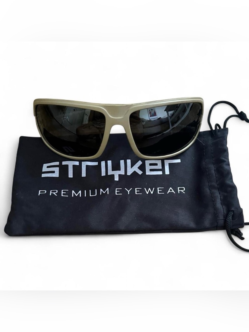 Striker Premium Eyewear Sunglasses in Olive Frame with Dark Lenses